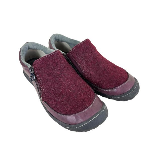 JBU Jambu Burgundy Crimson Fabric Rubber Vegan Slip-On Comfort Anti-Slip Shoes 7 - Picture 1 of 8